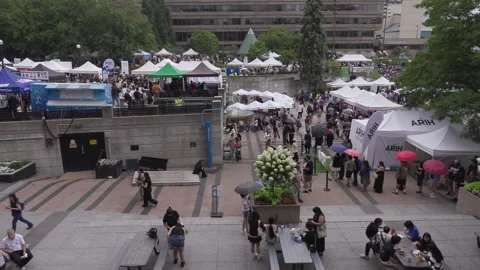 Toronto, Can Aug 22 2026  Toronto Korean food harvest Festival Stock Footage 343292667