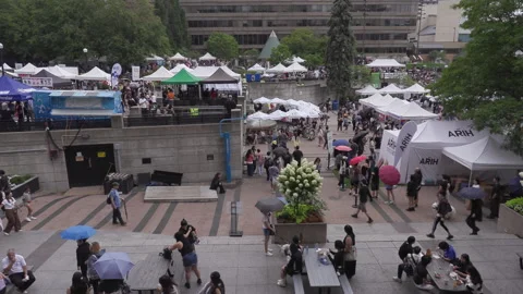 Toronto, Can Aug 22 2026  Toronto Korean food harvest Festival Stock Footage 343292826