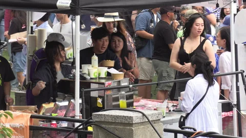 Toronto, Can Aug 22 2026  Toronto Korean food harvest Festival Stock Footage 343293791