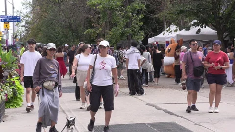 Toronto, Can Aug 22 2026  Toronto Korean food harvest Festival Stock Footage 343293868