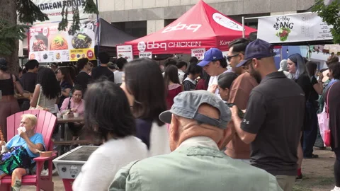 Toronto, Can Aug 22 2026  Toronto Korean food harvest Festival Stock Footage 343294296