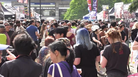 Toronto, Can Aug 22 2026  Toronto Korean food harvest Festival Stock Footage 343295044