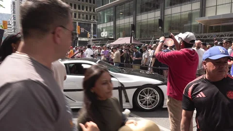 Toronto, Can Jun 16 2025  performance and exotic luxury classic super car show Stock Footage 311381727