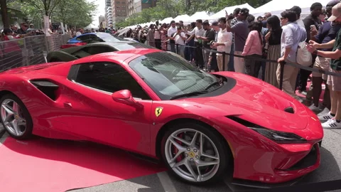 Toronto, Can Jun 16 2025  performance and exotic luxury classic super car show Stock Footage 311382799