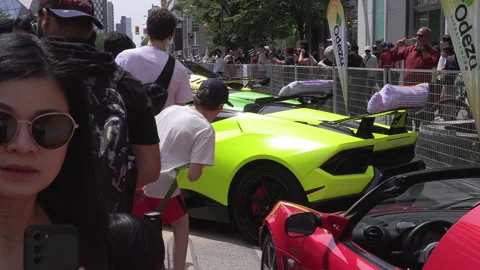 Toronto, Can Jun 16 2025  performance and exotic luxury classic super car show Stock Footage 311383610