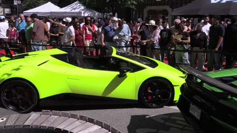 Toronto, Can Jun 16 2025  performance and exotic luxury classic super car show Stock Footage 311387296
