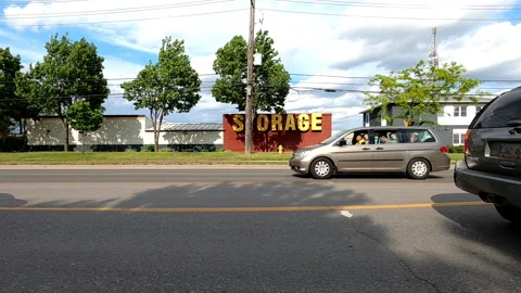 Toronto, Can May 23 2025 Generic POV side view driving plate city suburban Stock Footage 336745872