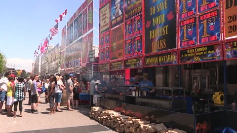 Toronto, Can May 23 2026 Ribfest summer ribs BBQ festival Stock Footage 340916779