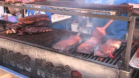 Toronto, Can May 23 2026 Ribfest summer ribs BBQ festival Stock Footage 340916784
