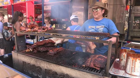 Toronto, Can May 23 2026 Ribfest summer ribs BBQ festival Stock Footage 340916804