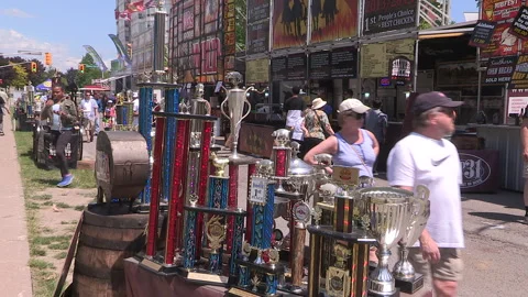 Toronto, Can May 23 2026 Ribfest summer ribs BBQ festival Stock Footage 340916836
