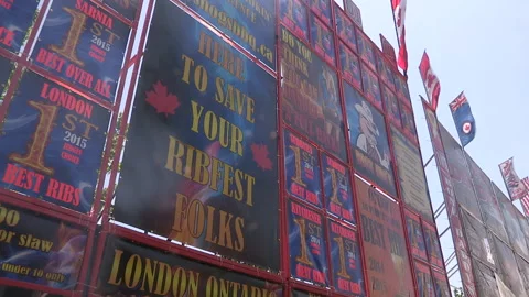 Toronto, Can May 23 2026 Ribfest summer ribs BBQ festival Stock Footage 340916855