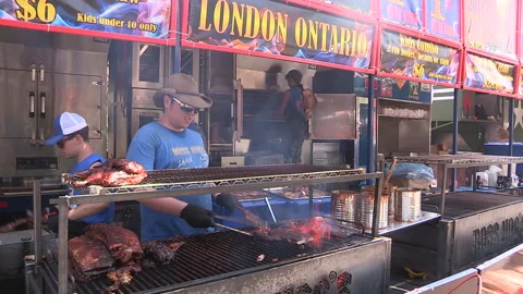 Toronto, Can May 23 2026 Ribfest summer ribs BBQ festival Stock Footage 340916868