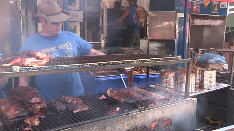 Toronto, Can May 23 2026 Ribfest summer ribs BBQ festival Stock Footage 340916877