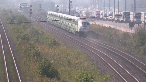 Toronto, Can May 23 2026 Gridlock highway traffic jam with cars stuck Stock Footage 341028430