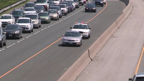Toronto, Can May 23 2026 Gridlock highway traffic jam with cars stuck Stock Footage 341029067