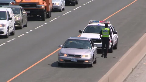 Toronto, Can May 23 2026 Gridlock highway traffic jam with cars stuck Stock Footage 341029137