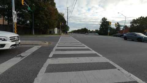 Toronto, Can Oct 14 2025 POV side view driving plate city suburban Stock Footage 319205711