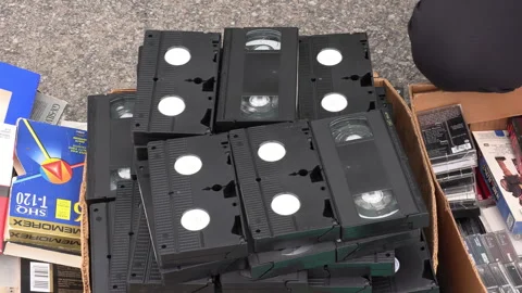 Toronto, Can Sep 8 2026 Recycling Old Computers and Cell Phones Stock Footage 345754299