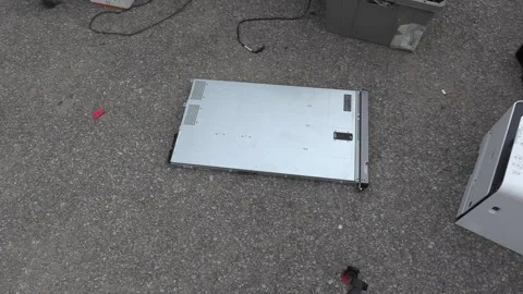 Toronto, Can Sep 8 2026 Recycling Old Computers and Cell Phones Stock Footage 345755840