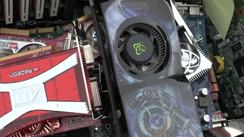 Toronto, Can Sep 8 2026 Recycling Old Computers and Cell Phones Stock Footage 345756593