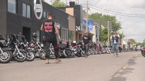 Toronto, Canada 07/21/2022: Hells Angels... | Stock Video | Pond5