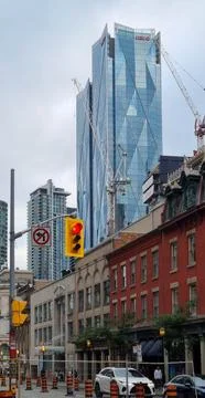 Toronto, Canada 30.08.2023. Case Goods Lane in The Distillery Historic Distri Foto stock