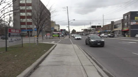 Toronto, Canada Apr 6 2026 Business foreclosure and bankruptcy in recession Stock Footage 332199027