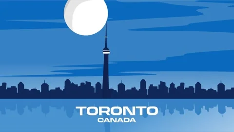 Toronto Canada with beautiful views Stock Footage 317590947