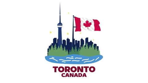 Toronto Canada with beautiful views Stock Footage 317590948