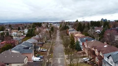 Toronto Canada - Highway rush hours footage at sunset Video stock 306014561