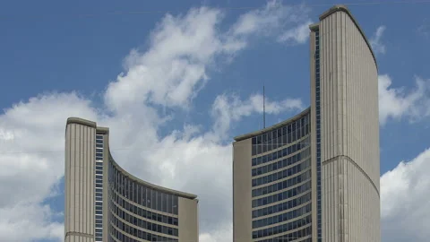 Toronto, Canada - Hyperlapse  - City Hall Stock Footage 147239334