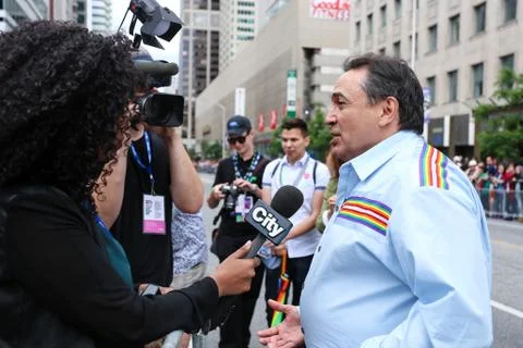 TORONTO, CANADA - JUNE 25, 2017:  LGBTQ PRIDE PARADE. Stock-Fotos