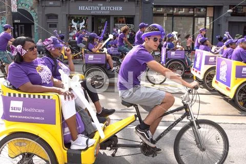 Toronto, Canada: Labour Day Parade 2018 Stock Photos