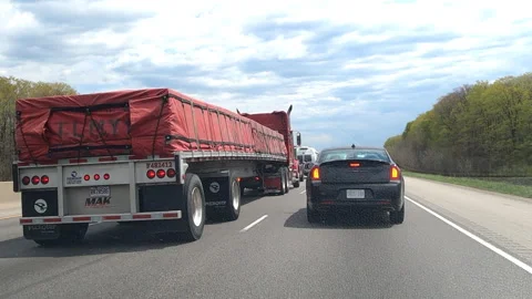 Toronto. Canada, May 23 2026 POV extreme highway traffic Stock Footage 335322054