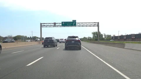Toronto. Canada, May 23 2026 POV extreme highway traffic Stock Footage 335331501