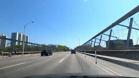 Toronto. Canada, May 23 2026 POV extreme highway traffic Stock Footage 335333709