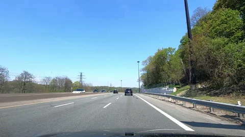 Toronto. Canada, May 23 2026 POV extreme highway traffic Stock Footage 335333796