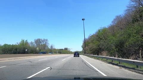 Toronto. Canada, May 23 2026 POV extreme highway traffic Stock Footage 335333841
