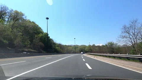 Toronto. Canada, May 23 2026 POV extreme highway traffic Stock Footage 335334550