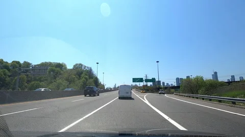 Toronto. Canada, May 23 2026 POV extreme highway traffic Stock Footage 335334702