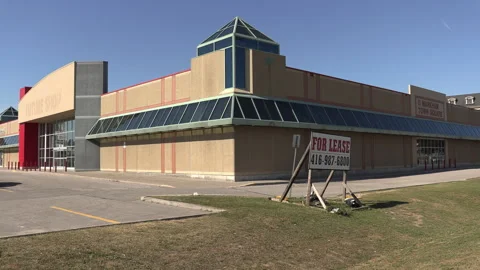 Toronto, Canada Sept 14 2026 Hudson&amp;#039;s Bay Store Demolished After Bankruptcy Stock Footage 344174242