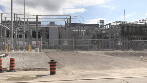 Toronto, Canada Sept 8 2026 Large-Scale AI Data Center construction Site Stock Footage 345152478