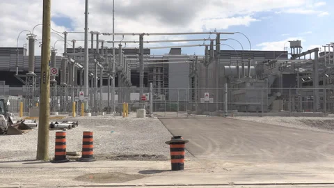 Toronto, Canada Sept 8 2026 Large-Scale AI Data Center construction Site Stock Footage 345152502