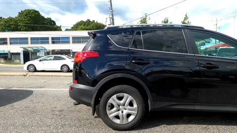 Toronto, Canada Sept 8 2026 POV side view driving plate city urban area Stock Footage 345689192