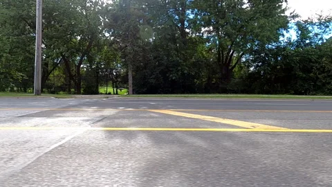 Toronto, Canada Sept 8 2026 POV side view driving plate city urban area Stock Footage 345689789