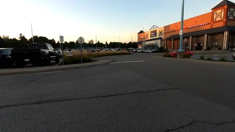 Toronto, Canada Sept 8 2026 POV side view driving plate city urban area Stock Footage 345691019