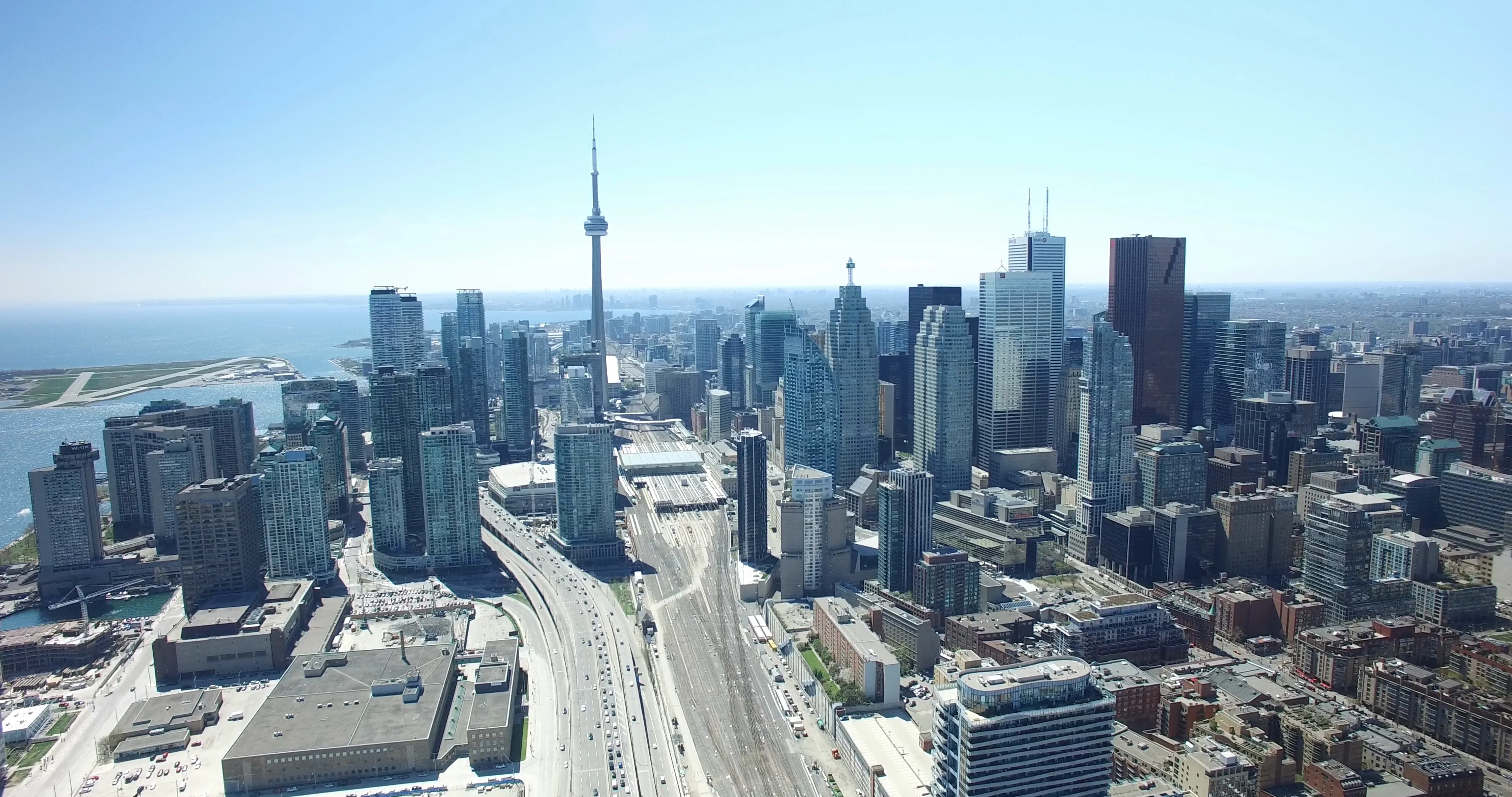 Toronto Canada Skyline Aerial | Stock Video | Pond5