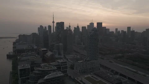 Toronto Canada Skyline at Dusk Video stock 281948829