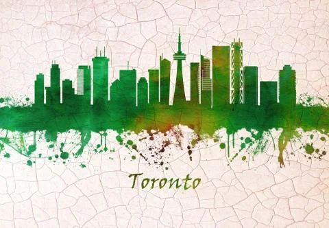 Toronto Canada skyline Stock Illustration